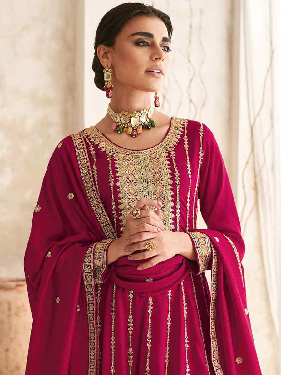 Red Premium Silk Embroidered Festival Wedding Patiala Salwar Kameez
