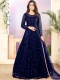 Navy Blue Net Embroidered Party Lawn Kameez