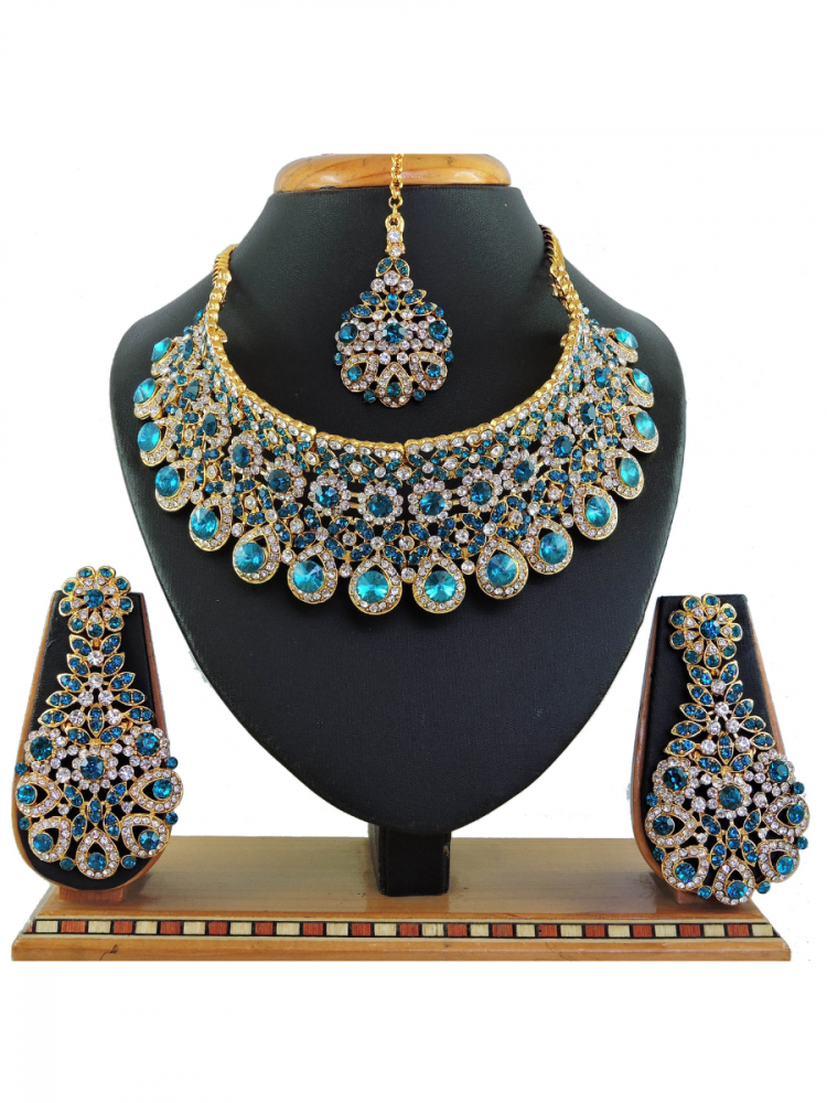 Rama Alloy Bridal Wear Diamonds Necklace