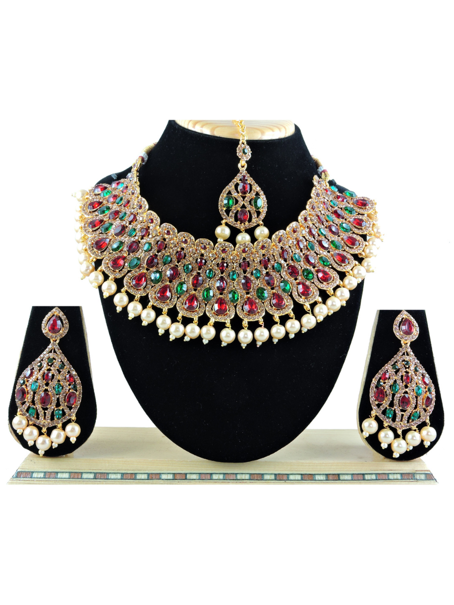 Multi Alloy Festival Wear Kundan Necklace