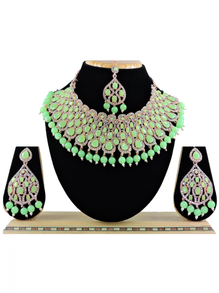Pista Alloy Festival Wear Kundan Necklace