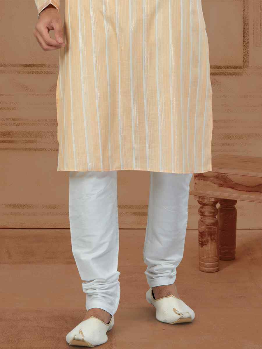 Multi Cotton Printed Festival Mens Kurta