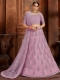 Light Purple Net Embroidered Wedding Lehenga Choli