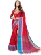 Rose Madder Red Cotton Silk Printed Casual Saree