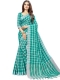 Pine Green Cotton Silk Printed Casual Saree