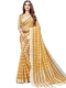 Gamboge Orange Cotton Silk Printed Casual Saree