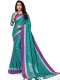 Pine Green Cotton Silk Printed Casual Saree