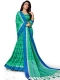 Jungle Green Cotton Silk Printed Casual Saree