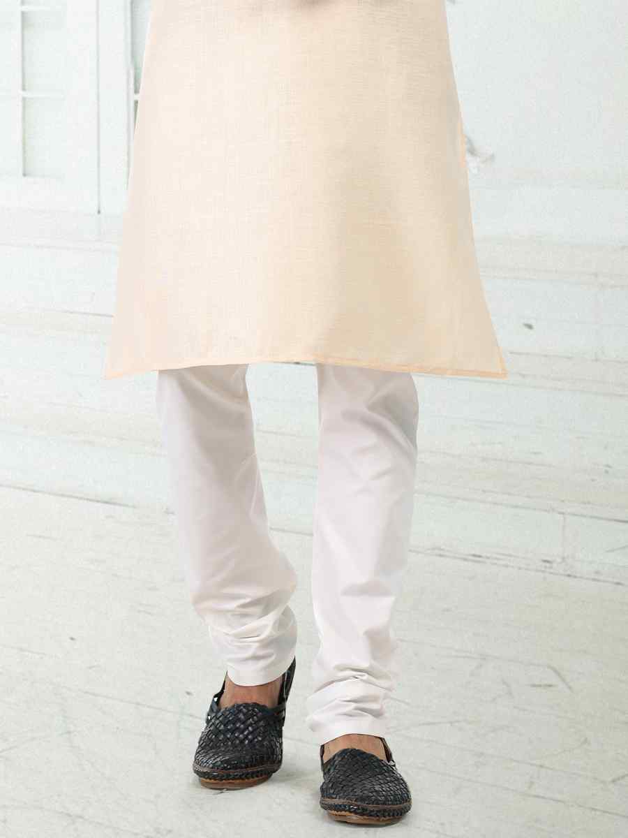 Baige Premium Linen Cotton Woven Festival Wedding Kurta