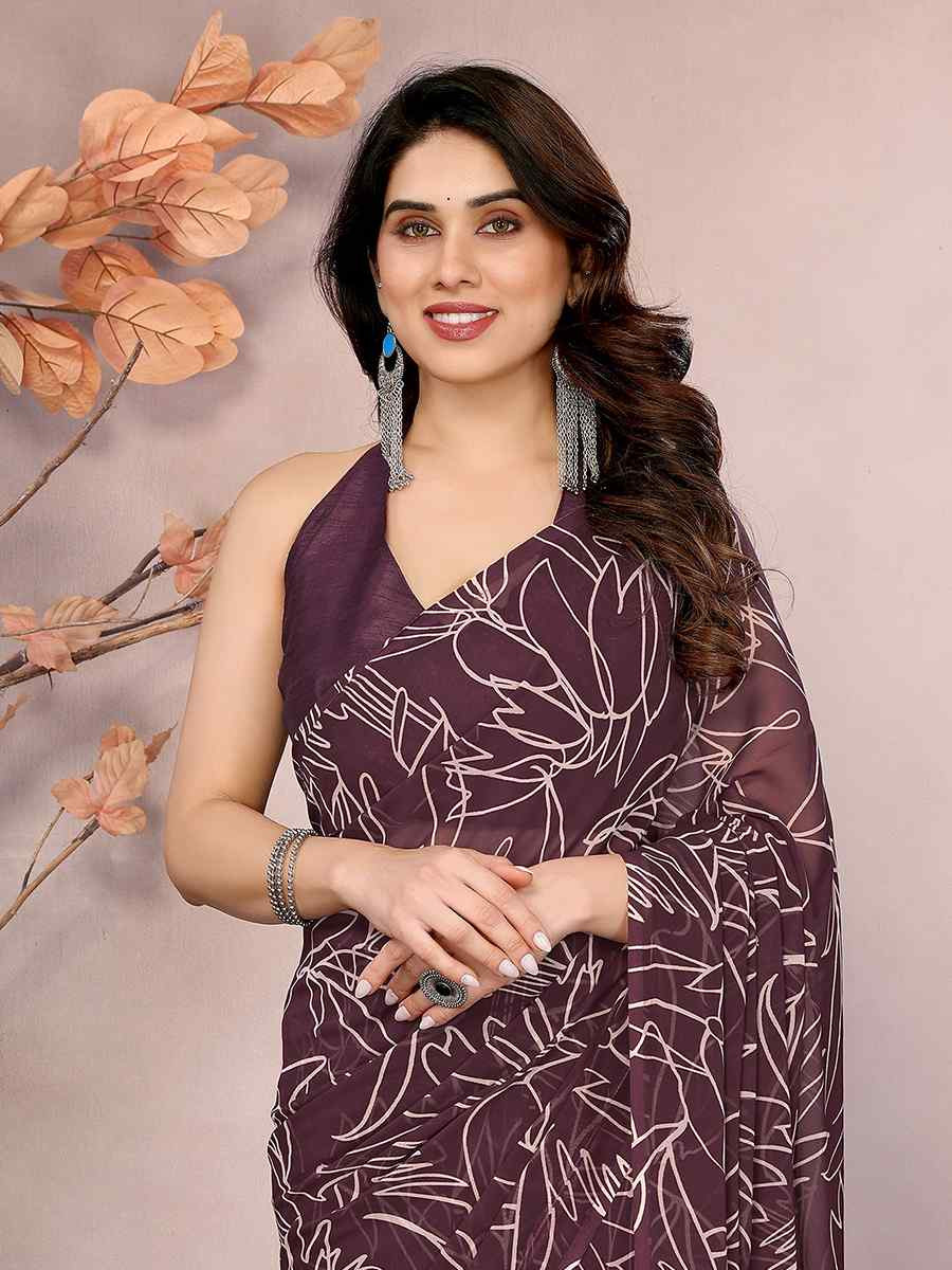 Beat Soft Georgette Printed Festival Casual Classic Style Saree
