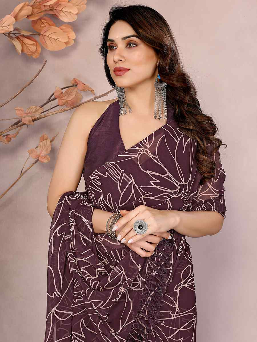Beat Soft Georgette Printed Festival Casual Classic Style Saree