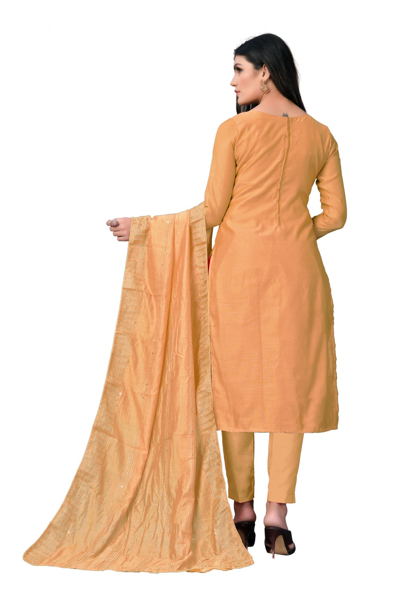 Beige Embroidery Festival Party Pant Salwar Kameez