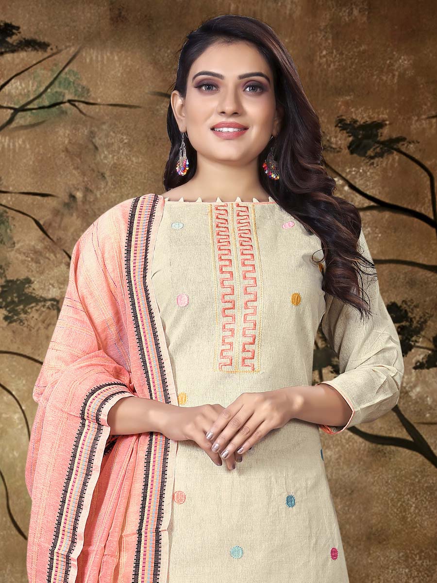 Khadi Cotton Stylish Spring Salwar Suit