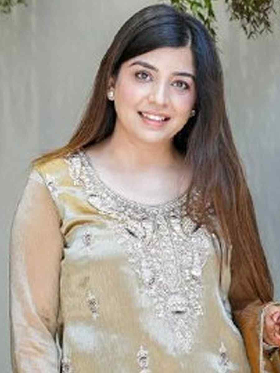 Beige Pure Jimmy Choo Silk Embroidery Party Wedding Festival Casual Ready Palazzo Pant Salwar Kameez