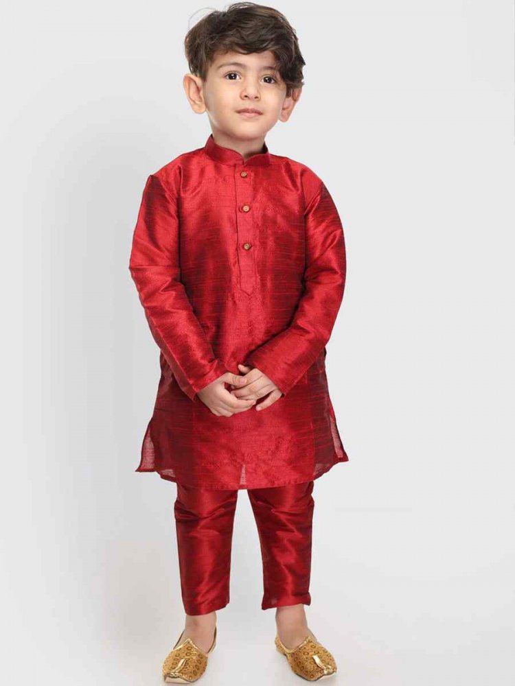Black Art Dupion Zardosi Festival Kurta Pyjama Boys Wear