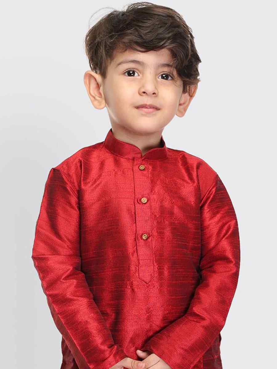 Black Art Dupion Zardosi Festival Kurta Pyjama Boys Wear