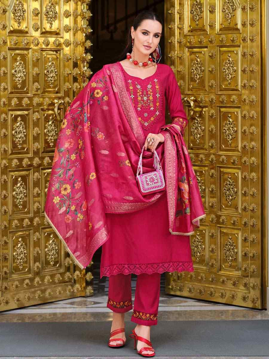 Black Banarasi Jacquard Silk Embroidered Festival Mehendi Ready Pant Salwar Kameez