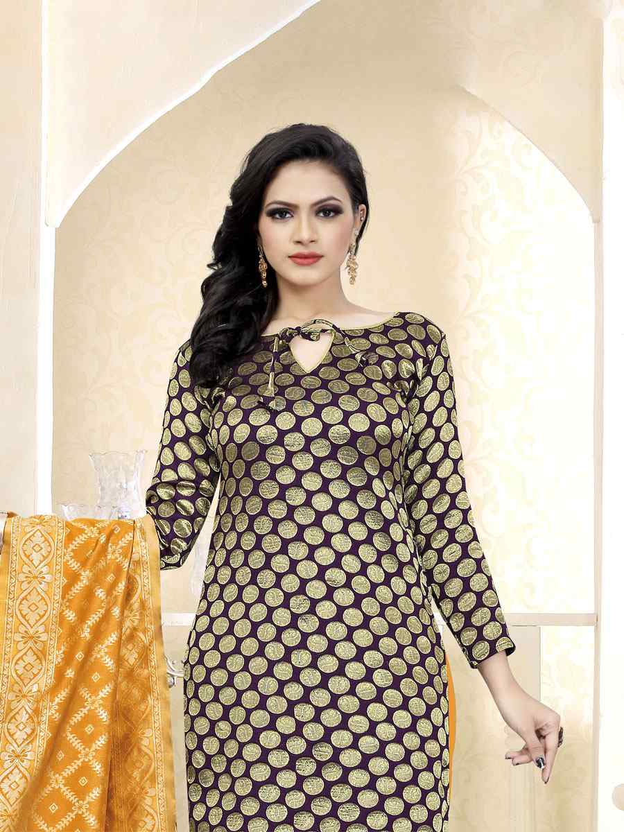 Black Banarasi Silk Handwoven Wedding Festival Churidar Salwar Kameez