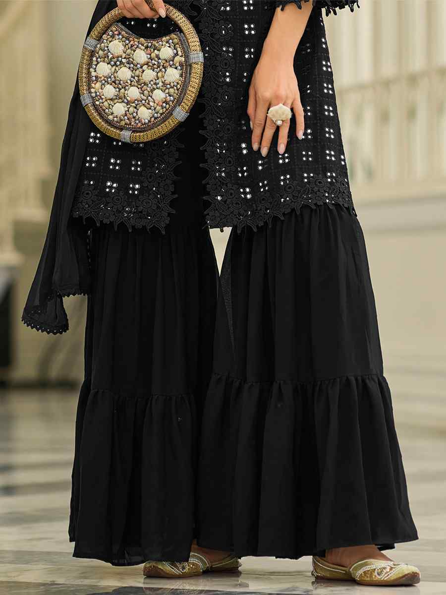 Amazon.com: Moomaya Women's Elastic Waist Sharara Pants Cotton Loose Solid  Color High Waist Dance Bottom : Clothing, Shoes & Jewelry