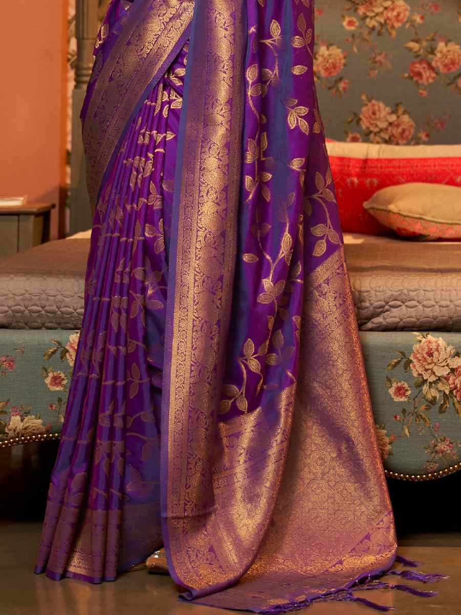 Blue Art Silk Handwoven Festival Party Classic Style Saree