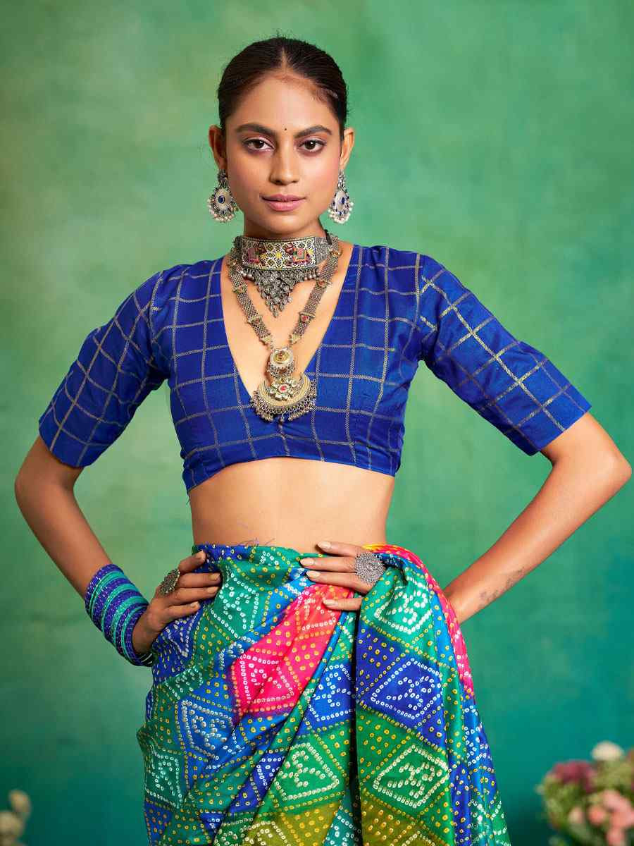 Blue Velvet Tussar Silk Printed Causal Reception Festival Wedding Fancy Classic Style Saree