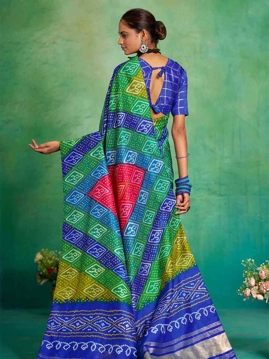 Blue Velvet Tussar Silk Printed Causal Reception Festival Wedding Fancy Classic Style Saree