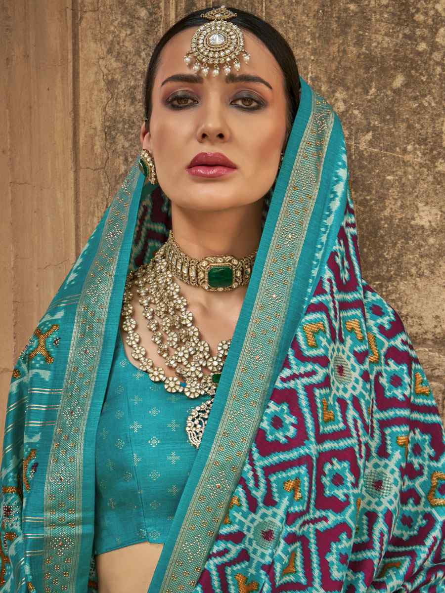 Brown Printed Festival Casual Wedding Cocktail Party Fancy Classic Heavy Border Saree