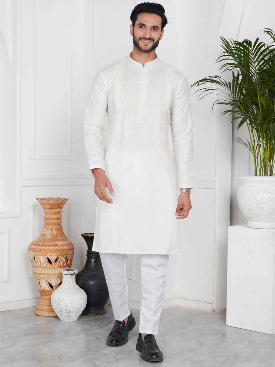 Ceam Linen Cotton Printed Festival Casual Kurta