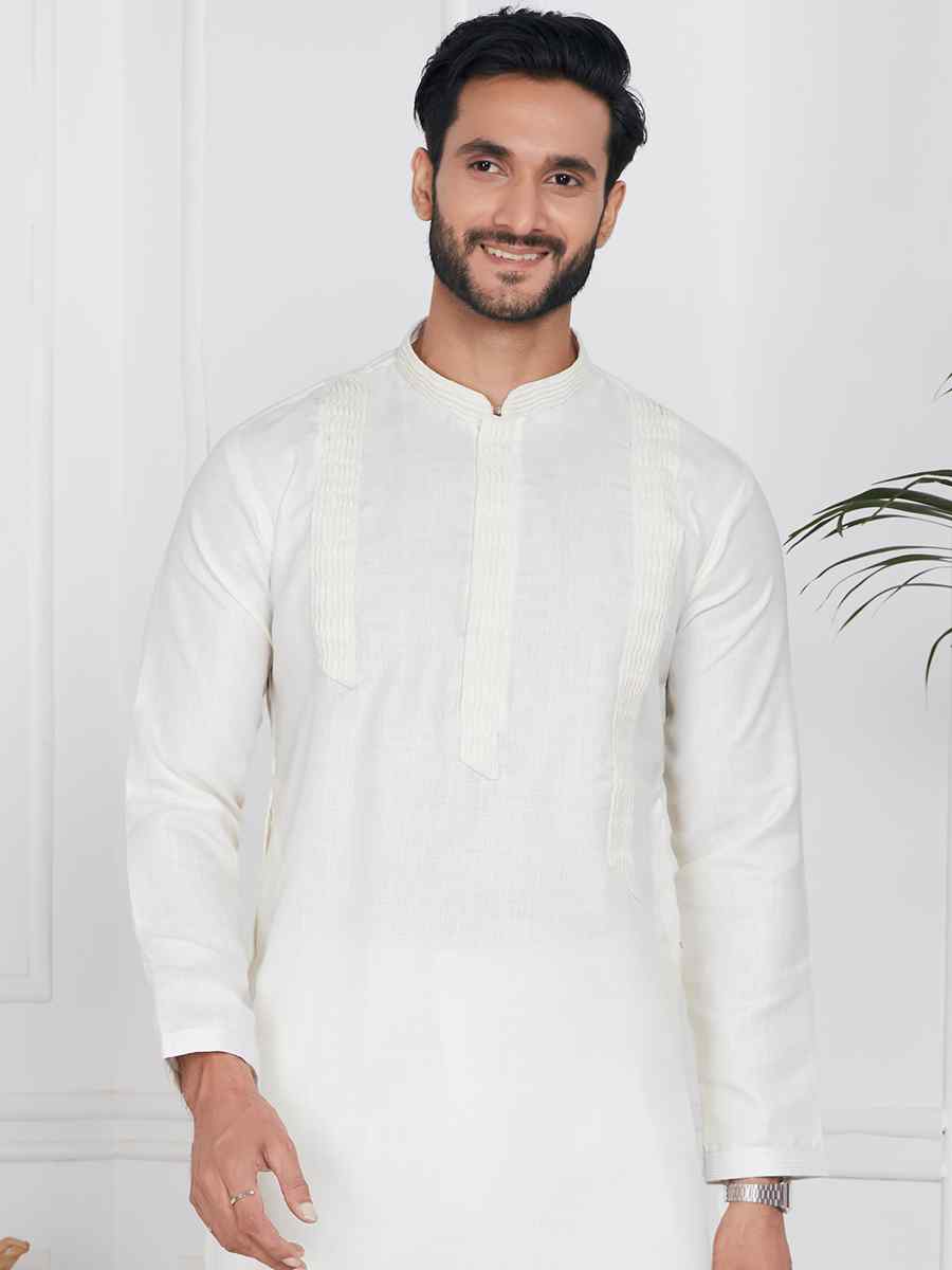 Ceam Linen Cotton Printed Festival Casual Kurta