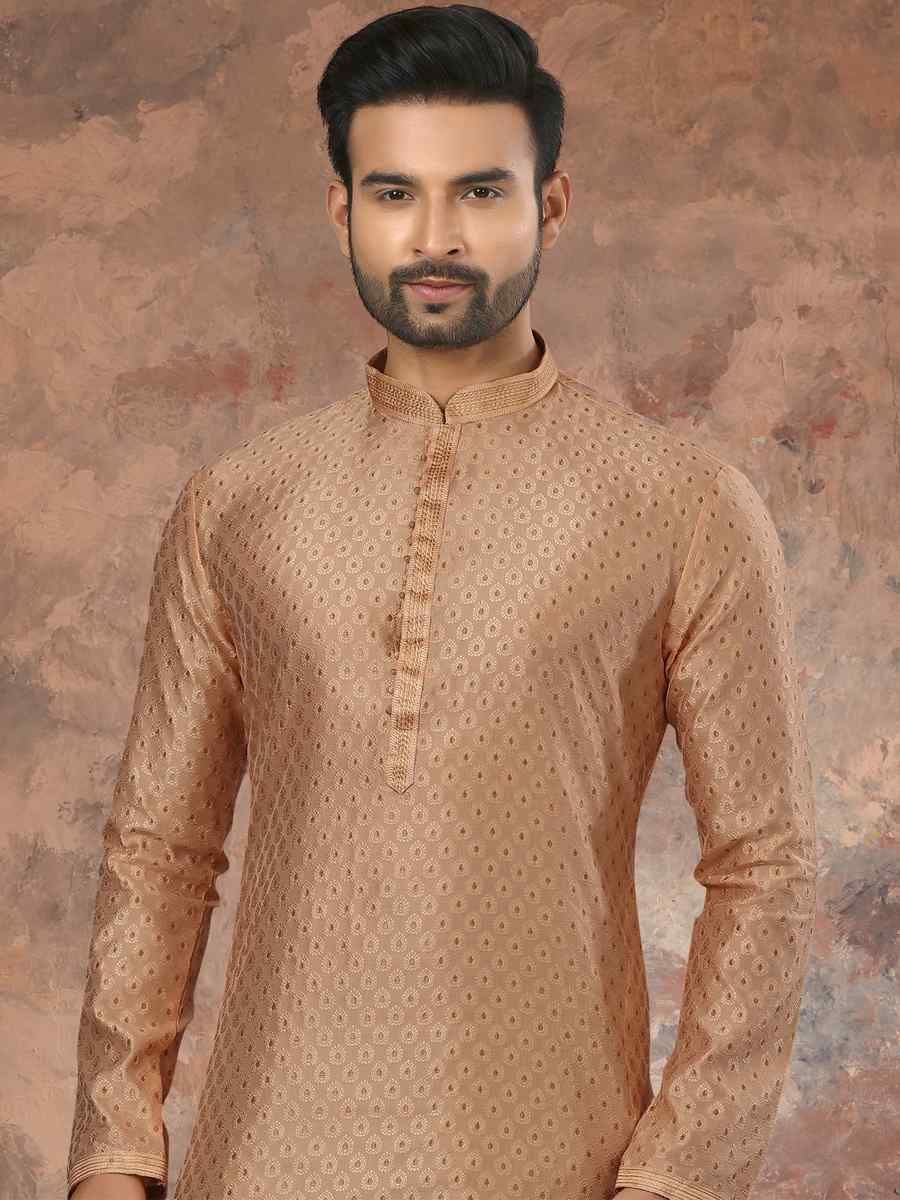Cheekoo Jacquard Woven Festival Party Kurta