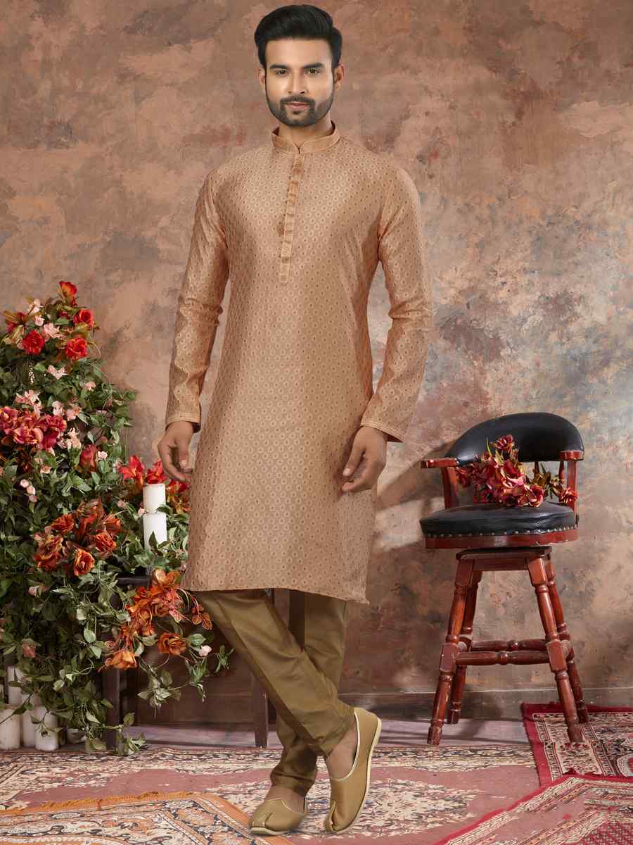 Cheekoo Jacquard Woven Festival Party Kurta