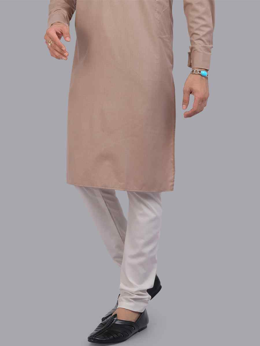 Chikoo Art Silk Printed Festival Casual Kurta