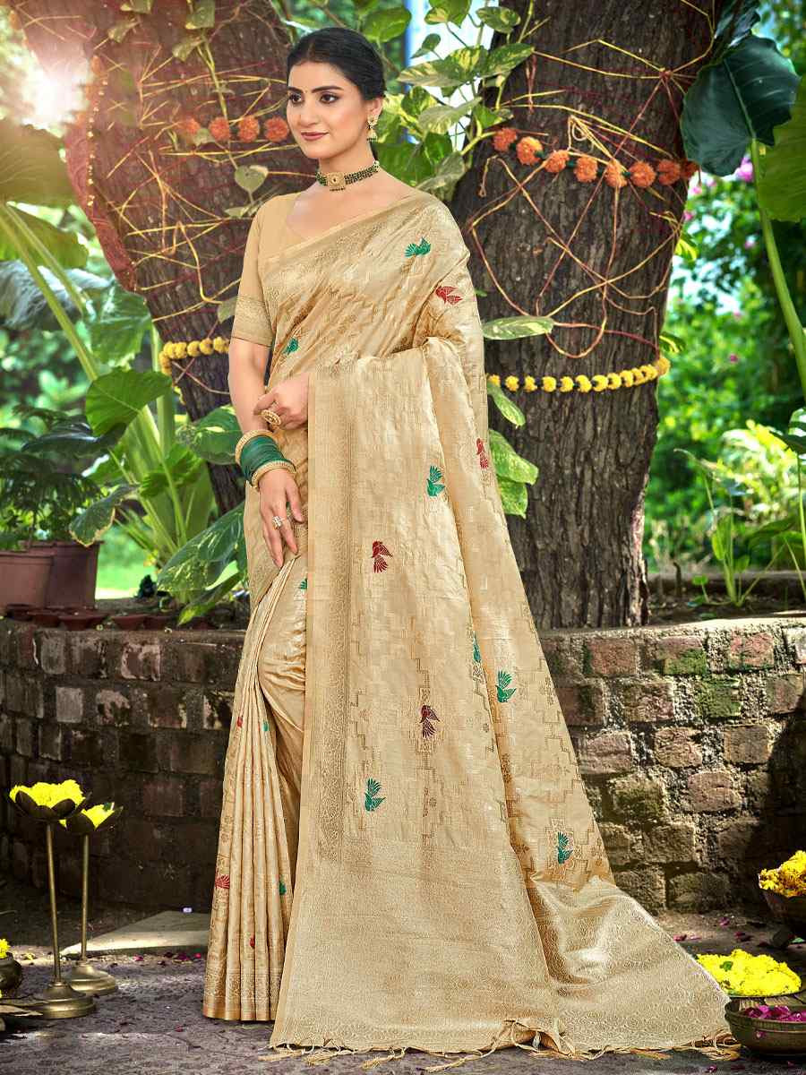 Chiku Assam Silk Handwoven Traditional Bridal Reception Festival Wedding Fancy Classic Style Sarees