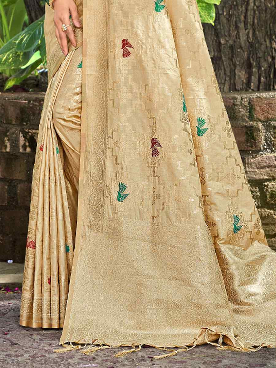 Chiku Assam Silk Handwoven Traditional Bridal Reception Festival Wedding Fancy Classic Style Sarees