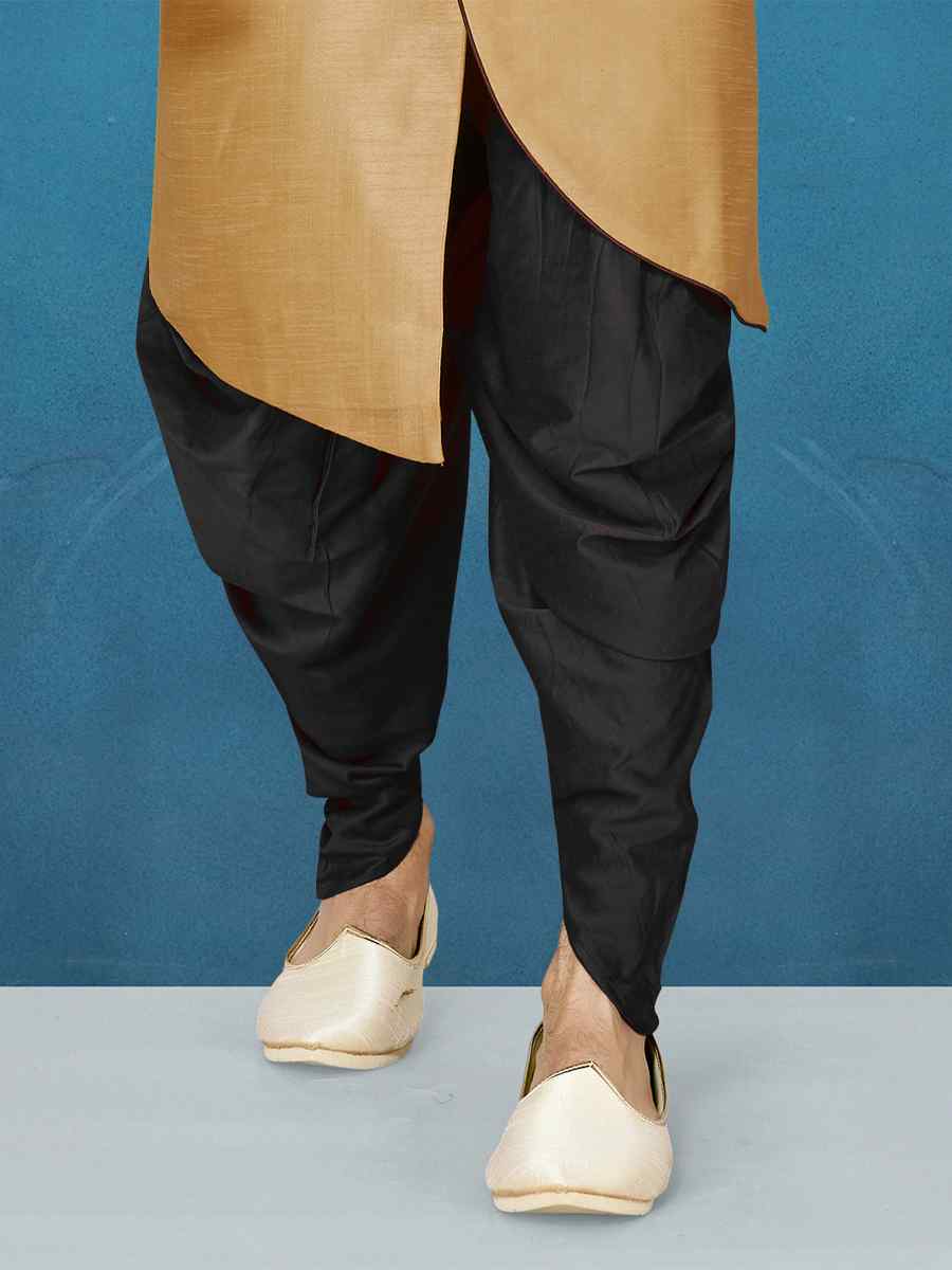 Chiku Dhupion Art Silk Woven Festival Wedding Sherwani