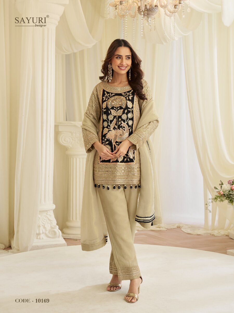 Chiku Premium Shimmer Silk Embroidery Sequins Zari Stone Work Wedding Party Festival Casual Ready Palazzo Pant Salwar Kameez