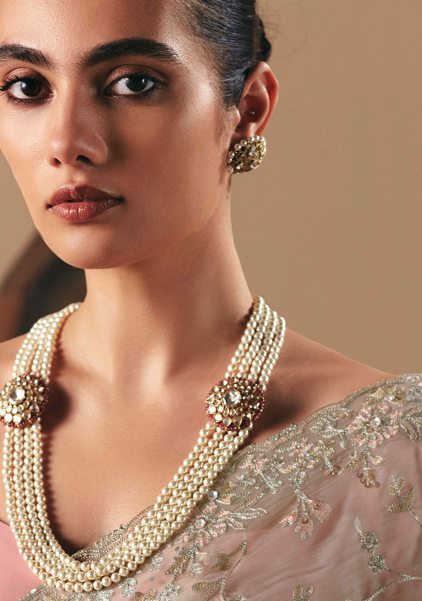 Cream Premium Fancy Silk Embroidery Bridal Reception Festival Wedding Fancy Heavy Border Saree