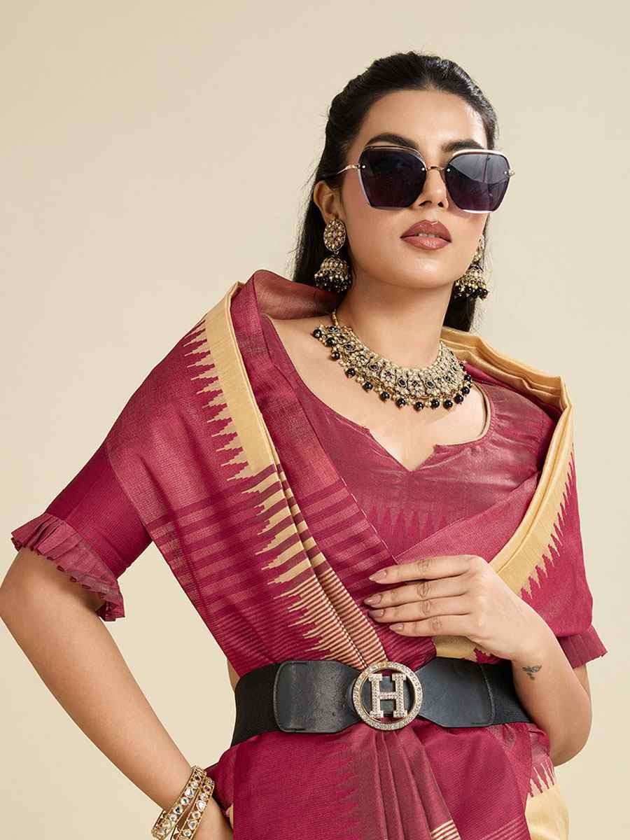 Cream Premium Khadi Raw Silk Zari Handwoven Casual Reception Festival Wedding Fancy Classic Style Sarees