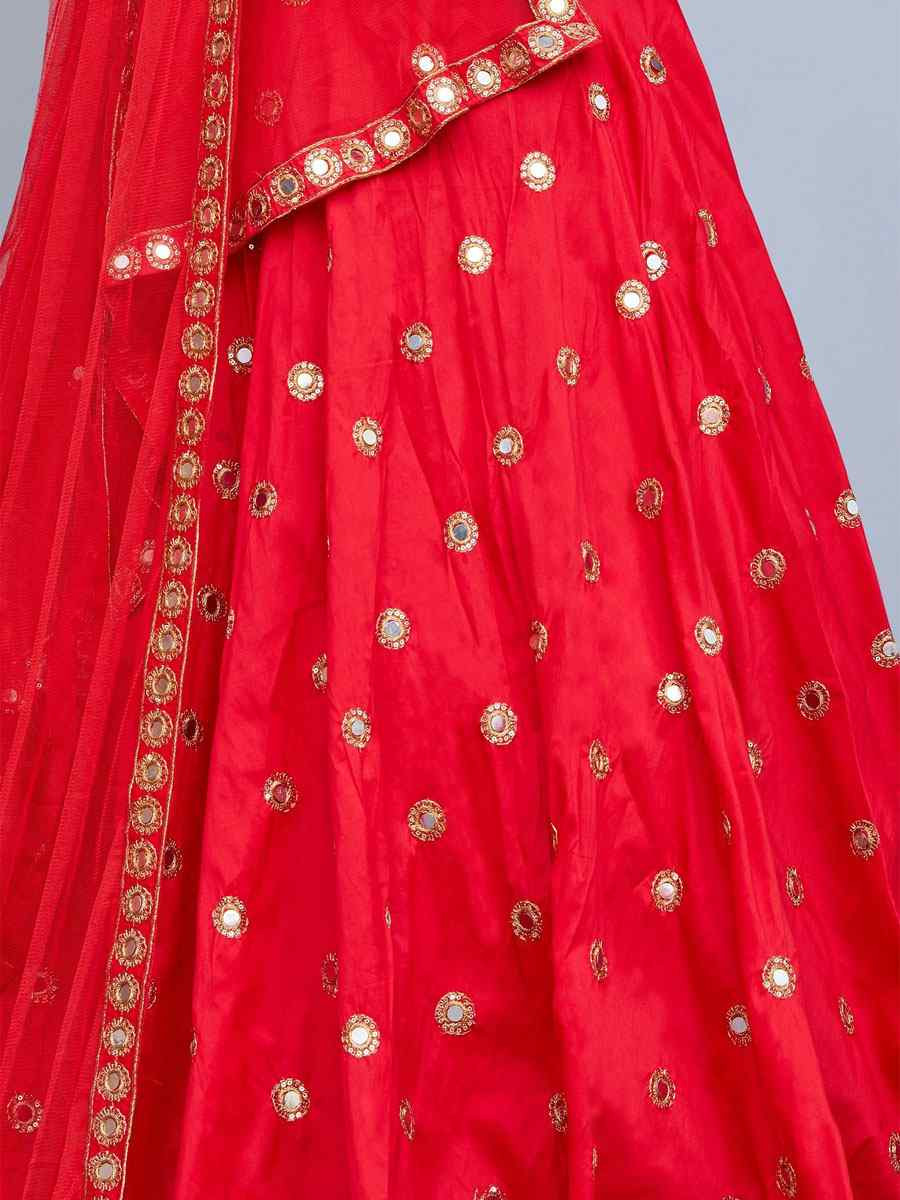 Cream Tafeta Silk Embroidered Festival Wedding Party Reception Heavy Border Lehenga Choli