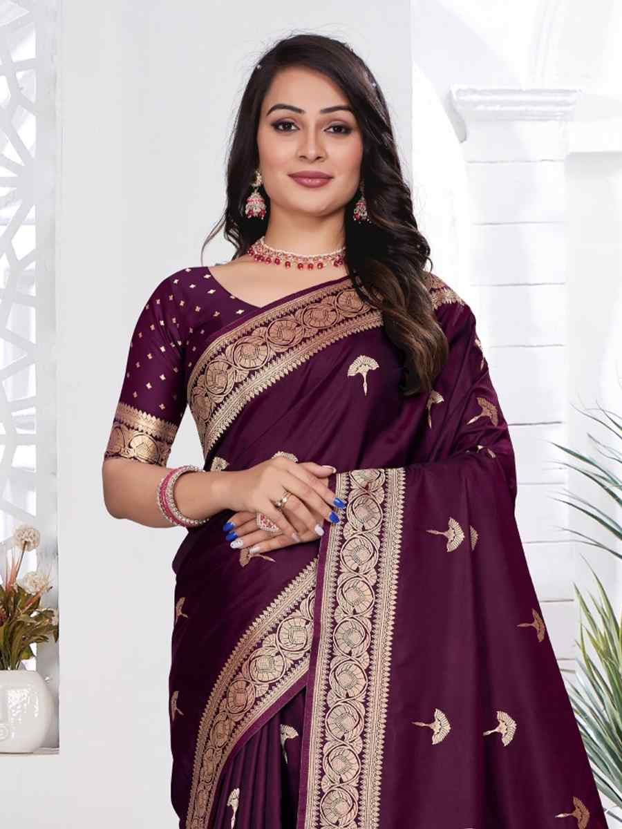 Dark Green Silk Handwoven Festival Wedding Fancy Heavy Border Saree