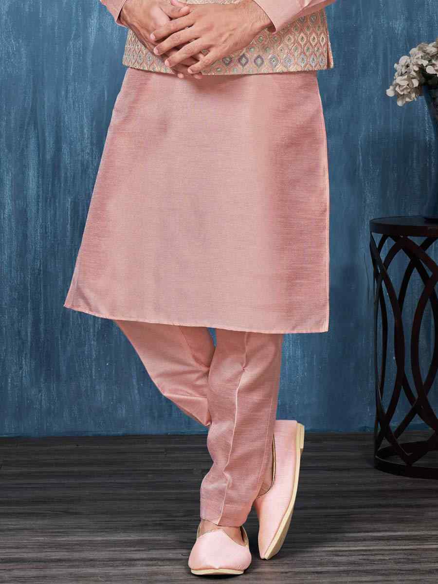 Gajri Art Banarasi Silk Woven Festival Wedding Kurta