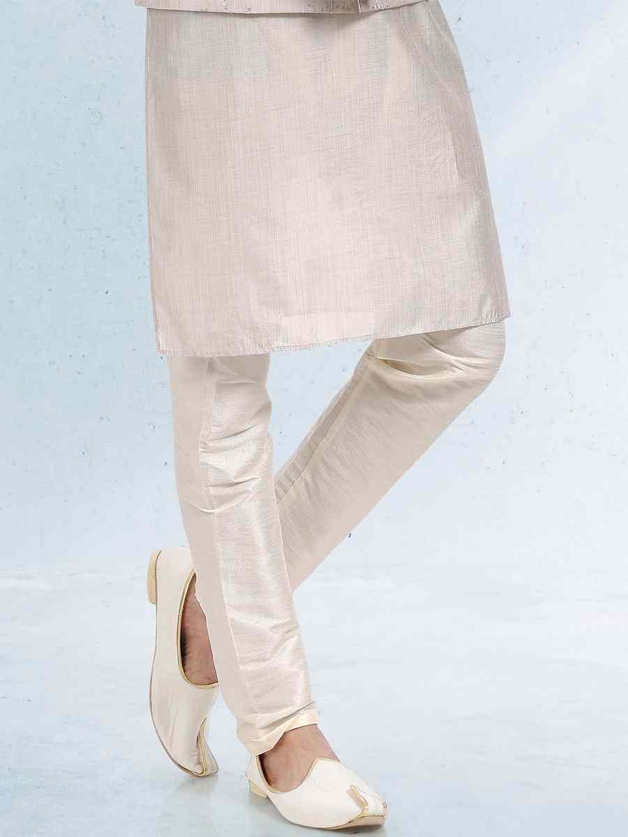 Gray Art Banarasi Silk Woven Festival Party Kurta