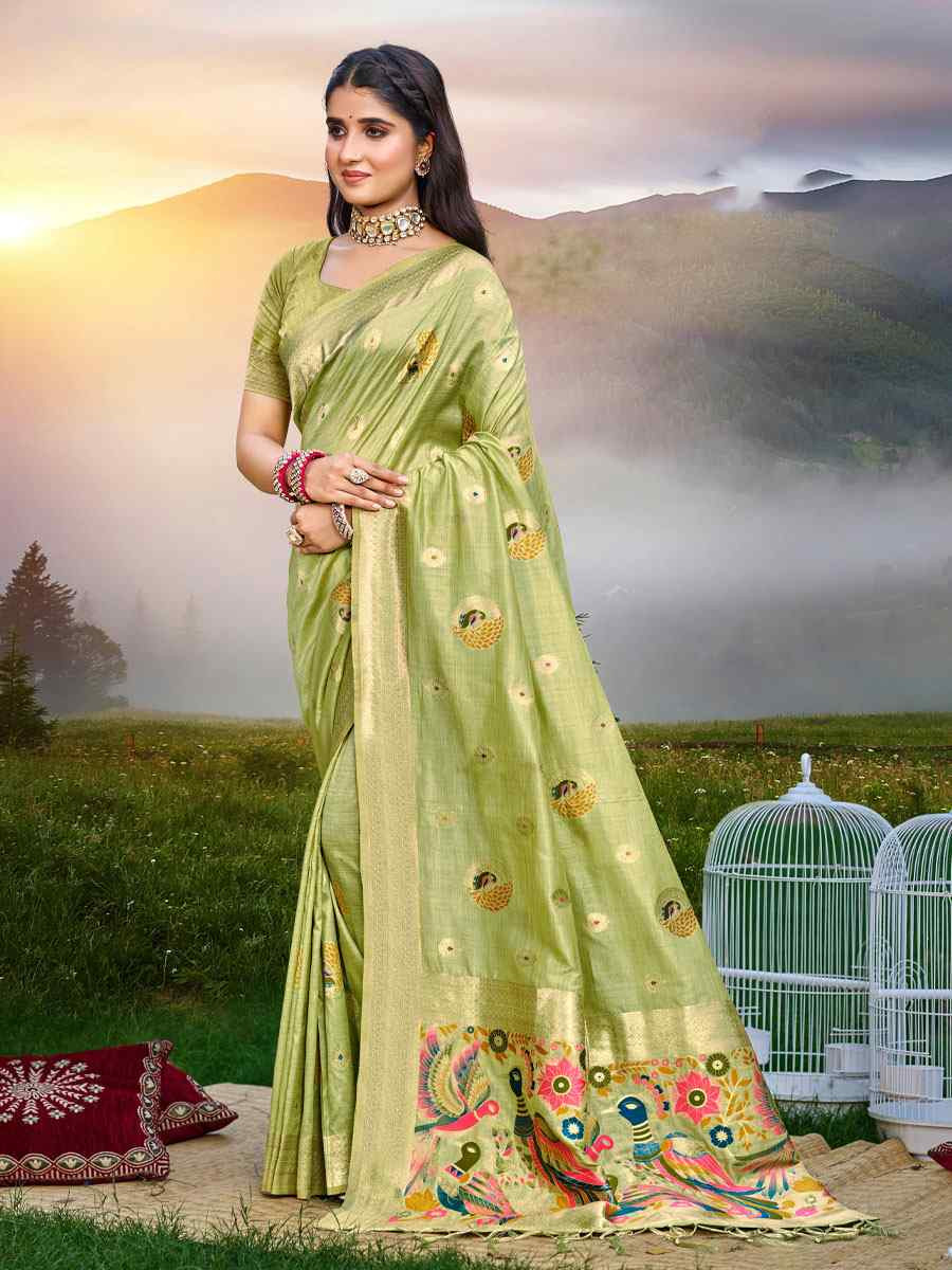 Green Assam Silk Handwoven Traditional Bridal Reception Festival Wedding Fancy Classic Style Sarees