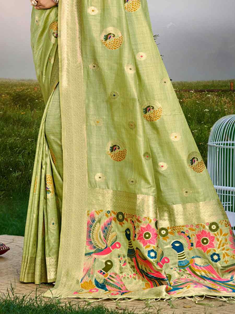 Green Assam Silk Handwoven Traditional Bridal Reception Festival Wedding Fancy Classic Style Sarees