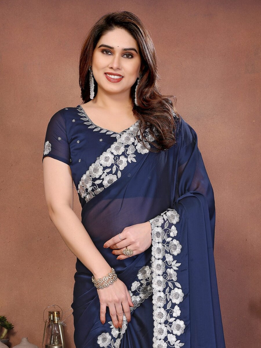 Green Rangoli Silk Embroidery Wedding Reception Party Festival Casual Heavy Border Sarees