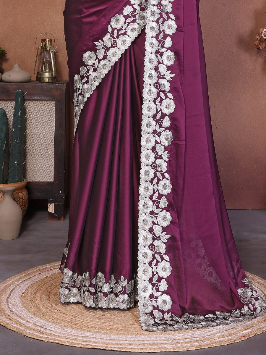 Green Rangoli Silk Embroidery Wedding Reception Party Festival Casual Heavy Border Sarees