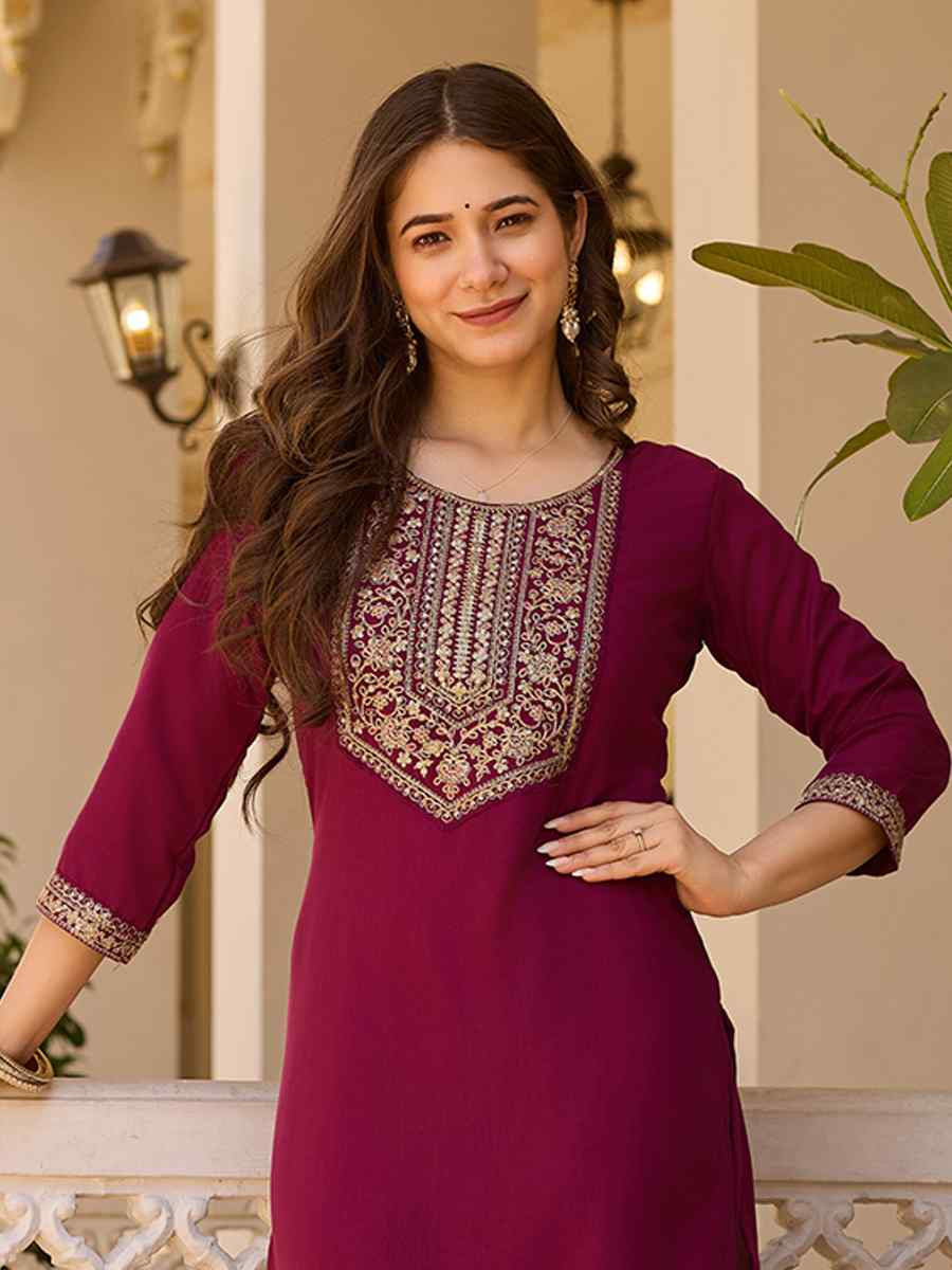 Green Rayon Embroidered Party Casual Ready Pant Salwar Kameez