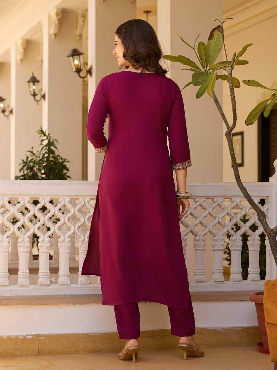 Green Rayon Embroidered Party Casual Ready Pant Salwar Kameez