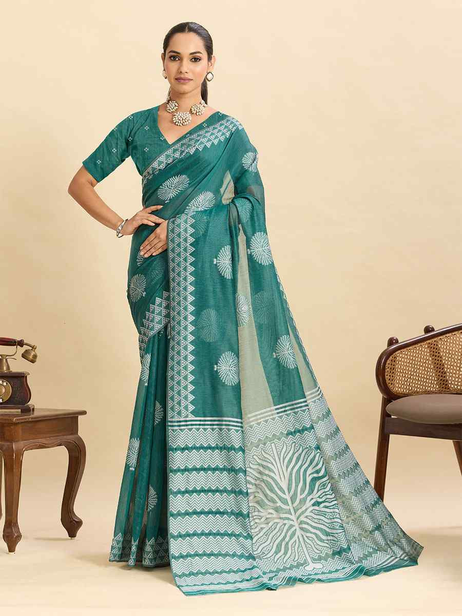 Green Soft Silk Zari Handwoven Bridal Reception Festival Wedding Fancy Heavy Border Saree