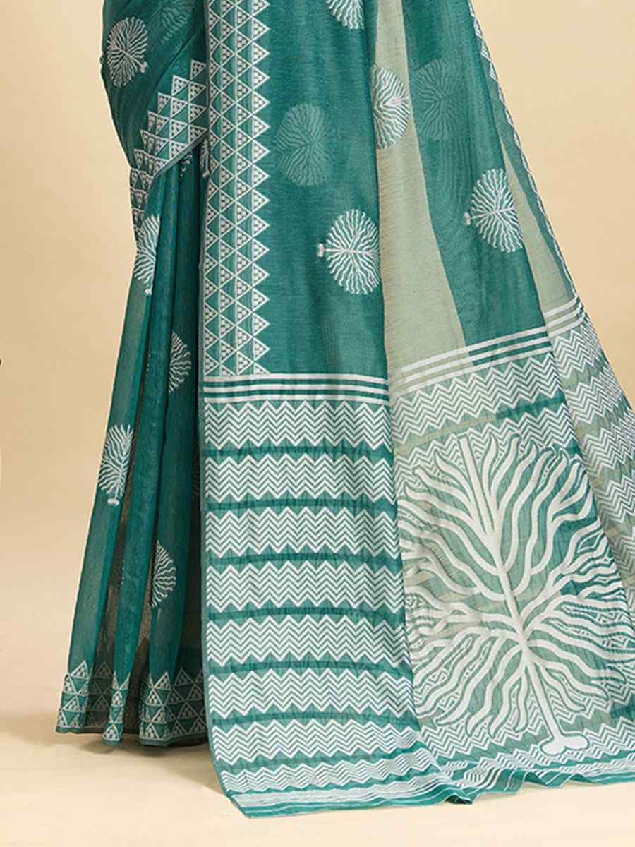 Green Soft Silk Zari Handwoven Bridal Reception Festival Wedding Fancy Heavy Border Saree